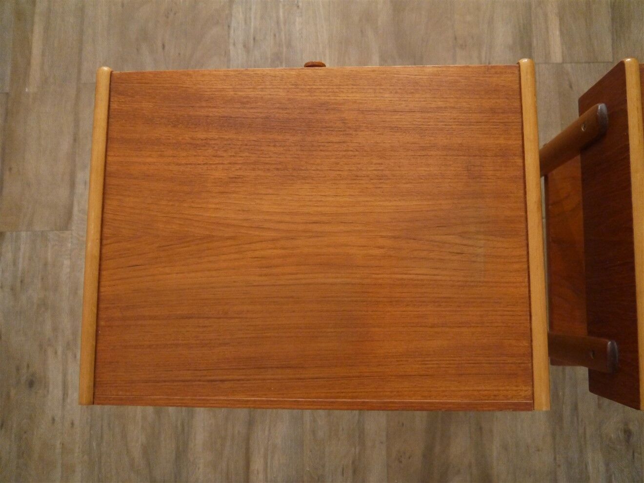 Pair of vintage Scandinavian teak bedside tables 1960