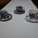 Assortment of 3 blue cups
