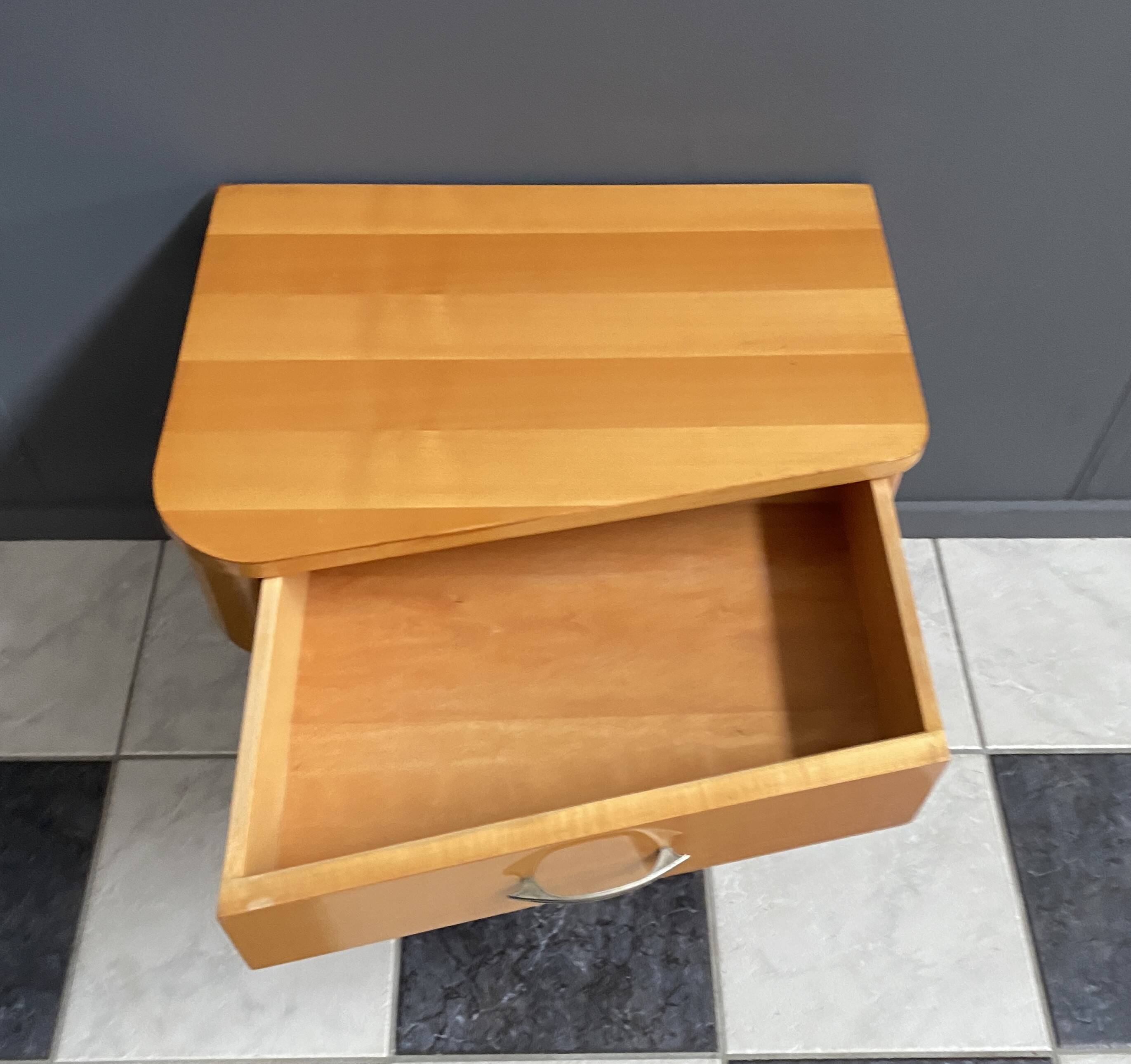small hallway cabinet in unusual shape 1960s
