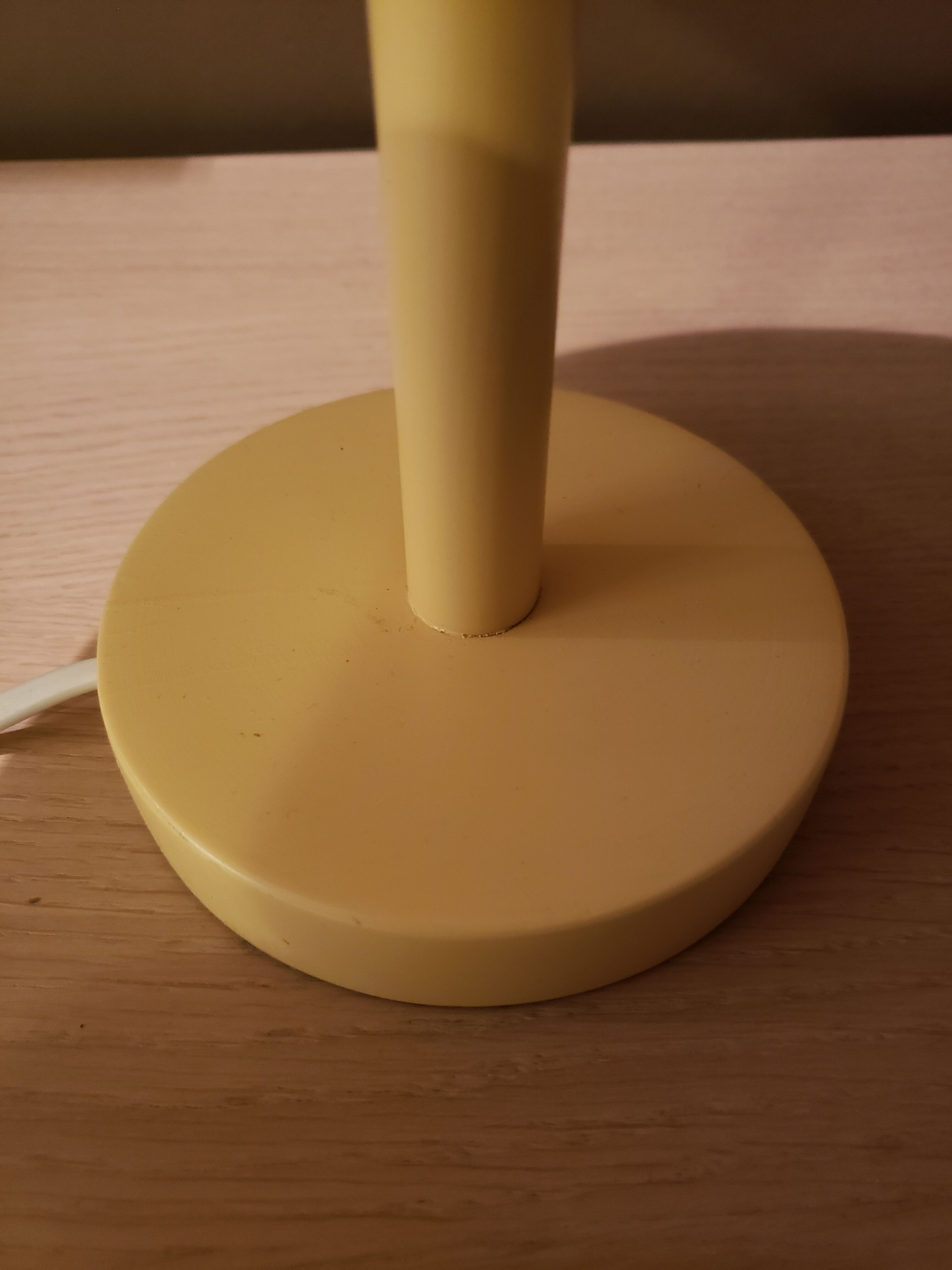 Yellow bedside lamp KERIA foot wood bulb E14 not included