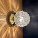 Vintage globe wall lamp, ceiling lamp in molded glass