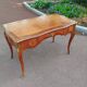 bureau plat ancien en marqueterie style louis xv