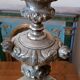 Antique Silver Metal Chandelier, Lamp