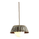 Vintage metal and opaline flower pendant lamp