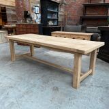 Large oak farm table