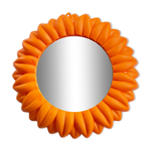 Orange vintage mirror
