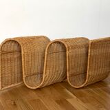 Rattan magazine holder 1970
