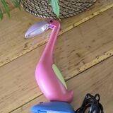 Toucan lamp, vintage flamingo
