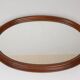 1950 Vintage Oval wood Mirror