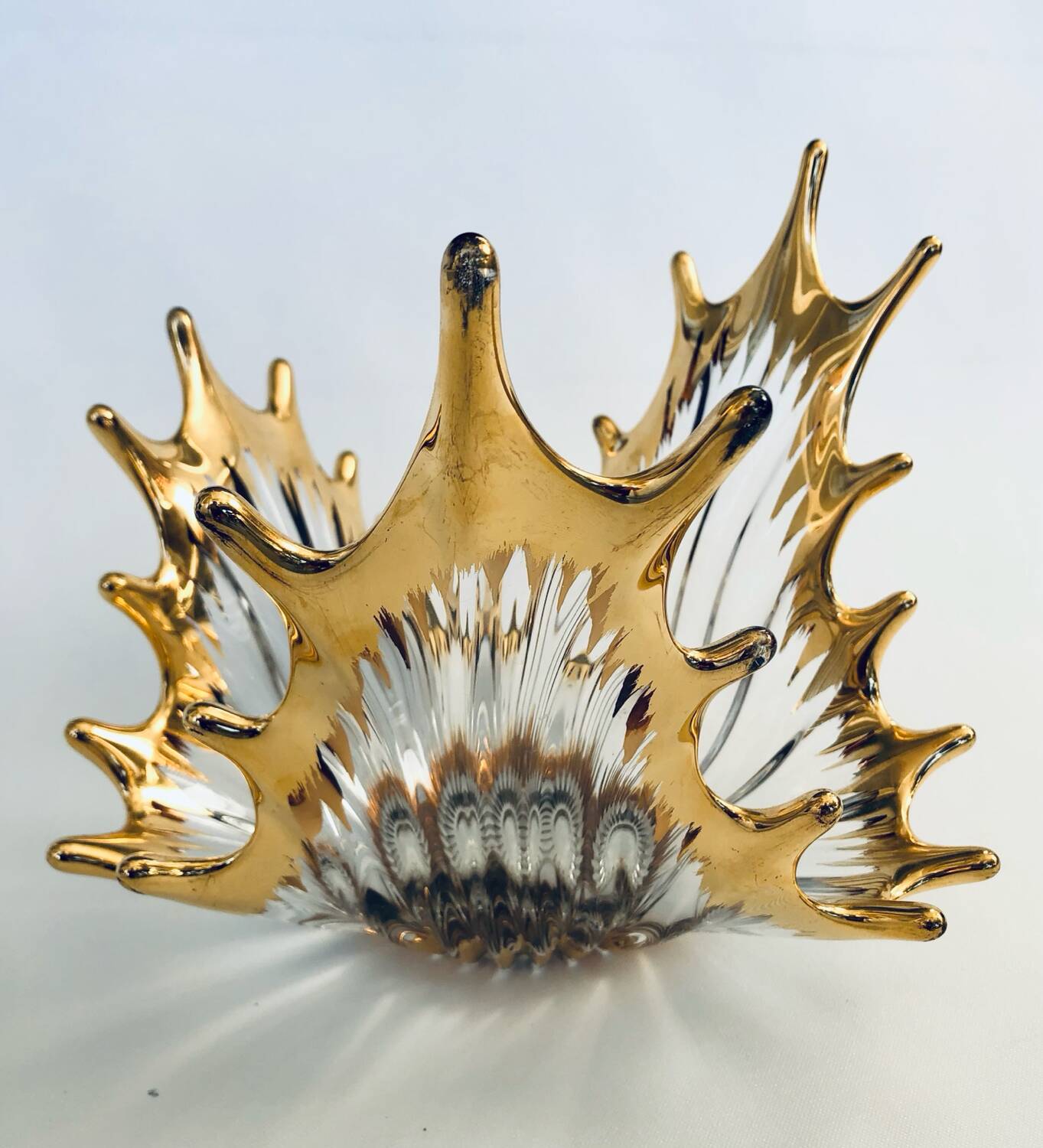 Bayel crystal bowl and gilding, 1950-60