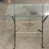 Door table revised glass and metal 50/60