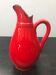 Old red ceramics pitcher vintage 70s