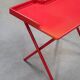 Vintage 80s red fiberglass desk