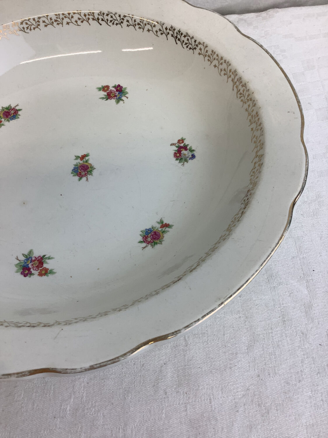 Vintage hollow dish made in France Digoin Sarreguemines
