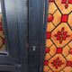 Vintage painted wooden bookshelf