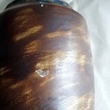 Glazed stoneware vase signed