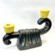 Iridescent ceramic candlestick, Mid-Century
