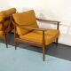 Mid-century modern pair of Walter Knoll armchairs model 550 from 50s