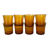 Vintage amber glasses Duralex