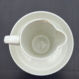 Antique vintage earthenware toilet jug from Saint Amand