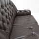 Mid-century Leatherette Two Seat Sofa,1990's.