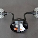 Double cut glass wall light