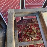 Old solid wood farmhouse table