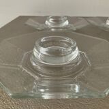 Series of 4 vintage octagonal egg cups France