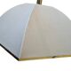 Lampadario Vintage anni '70 in Ottone e Stoffa