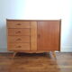 Vintage Scandinavian wooden row