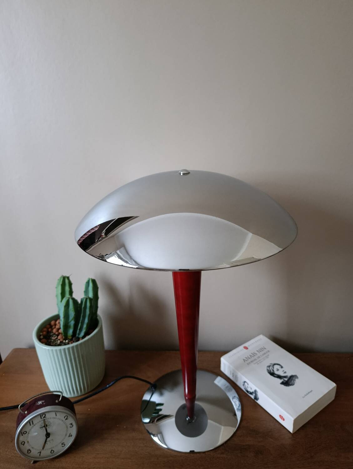 Mushroom or liner desk lamp, Art Deco style 1980s