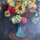 Large bouquet of dahlias