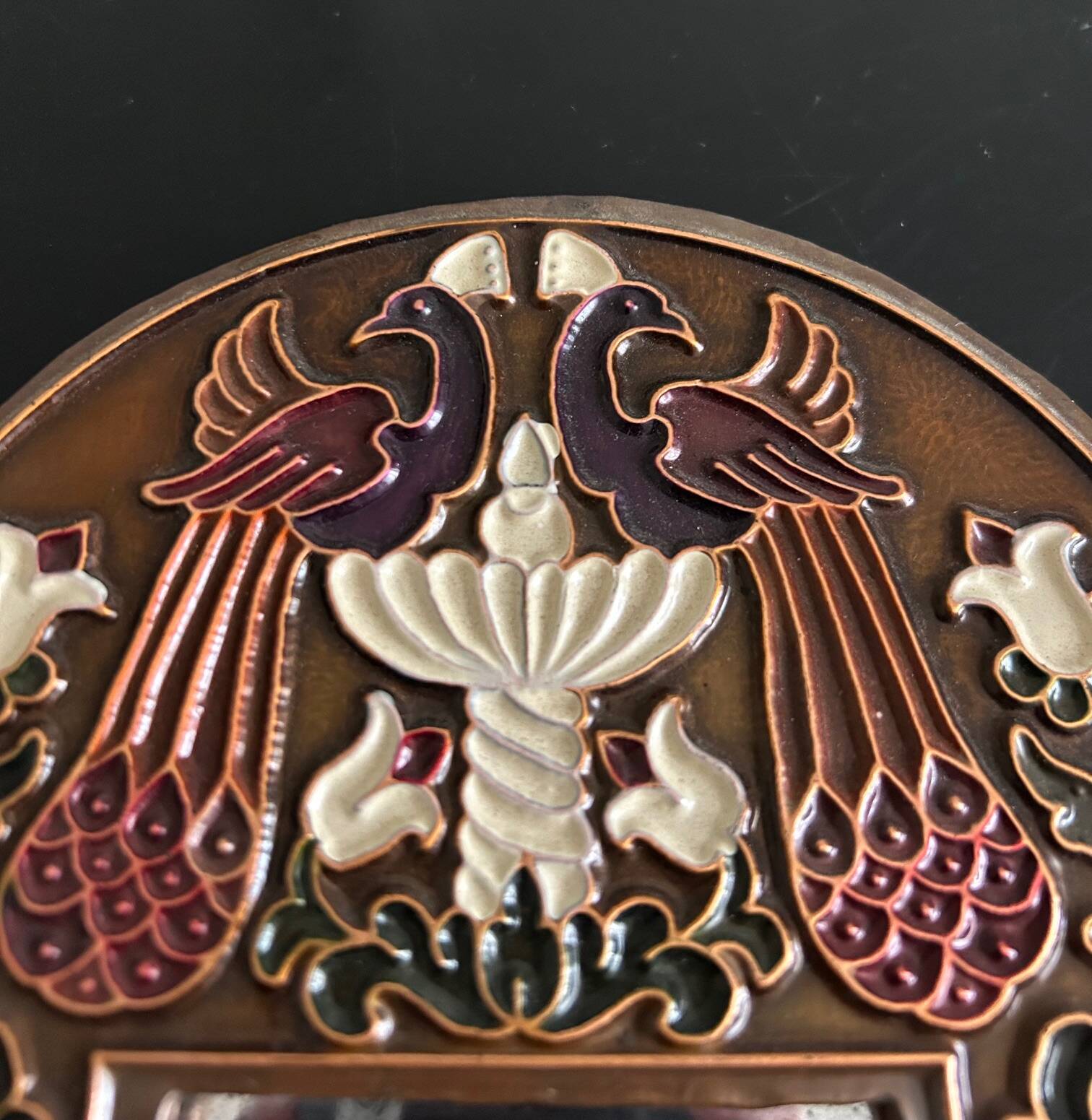 Enameled mirror 1970