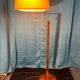 Floor lamp, art deco reader 1930 rosewood