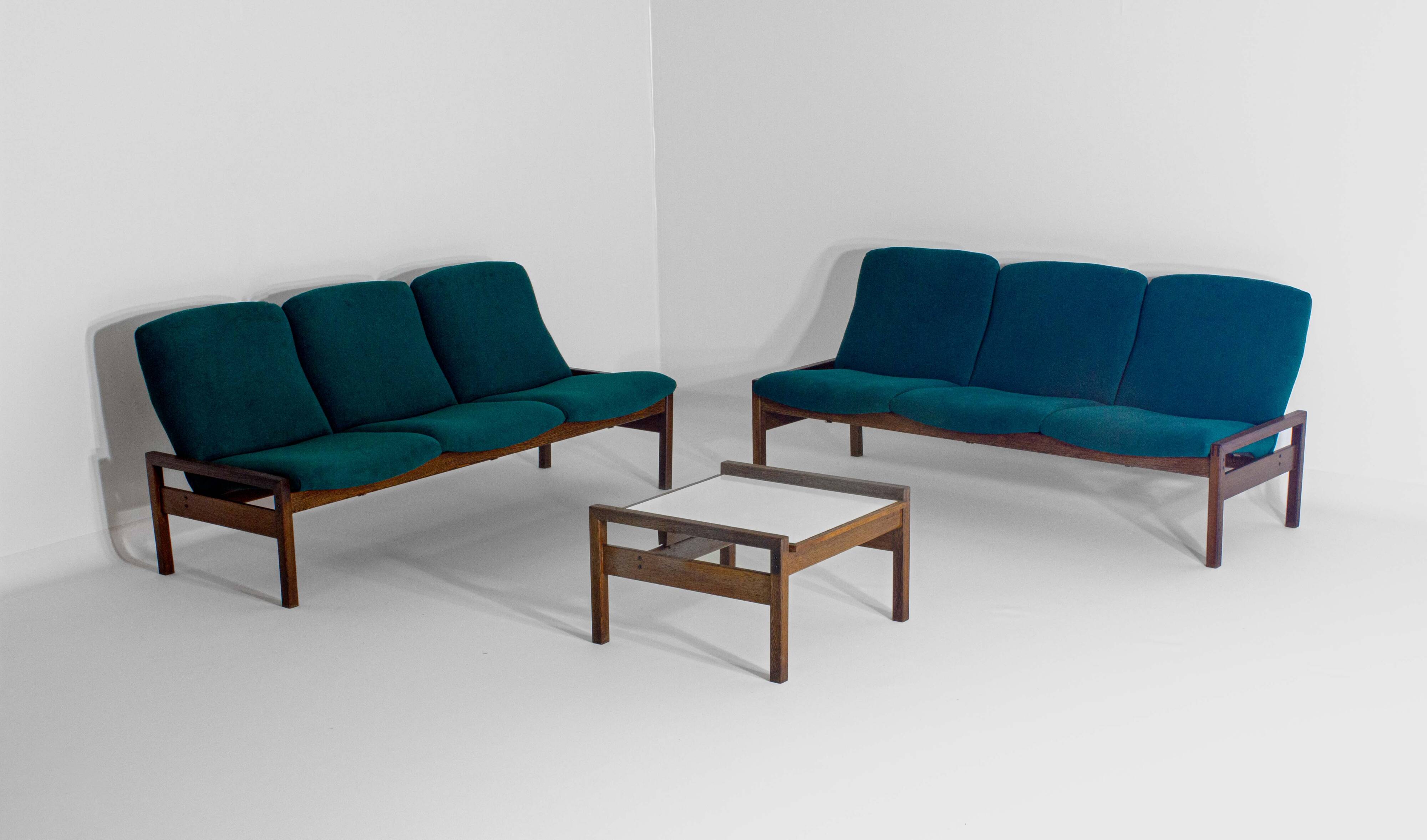 Rare mid-century sitting corner by Georges van Rijck, 1960s Belgium