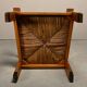 Art Deco Haagse School Armchair in solid Oak and Straw, 1930s