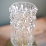 Chiseled glass table lamp