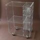 1970s acrylic furniture on wheels