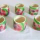 Barbotine Vintage Fruit Tea Set for 6 People