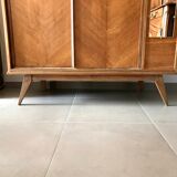 Wardrobe sewing door