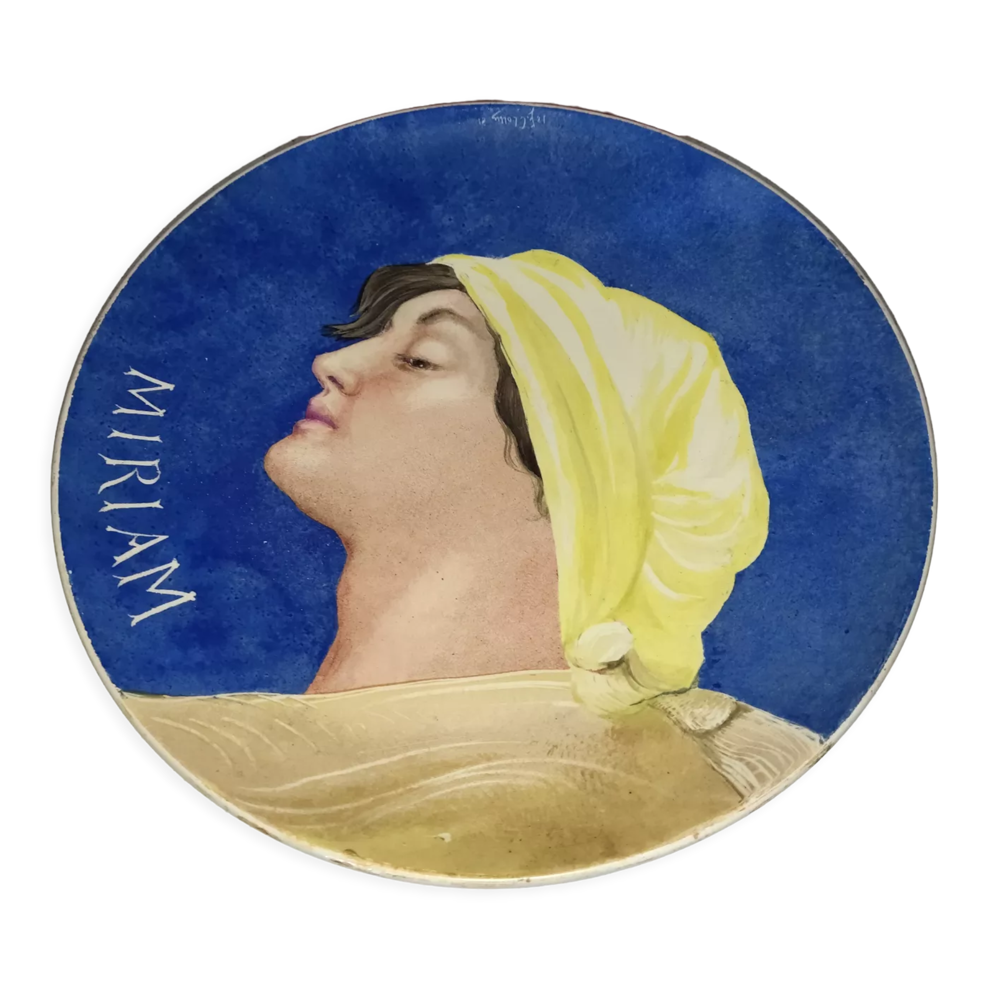 Montereau nineteenth earthenware dish