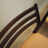 Set of six mahogany chairs, Danish design, 1960s, designer: Niels Otto Møll