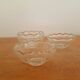 Set of 12 vintage scalloped glass dessert bowls.