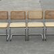 Ensemble de 4 chaises modèle Cesca B32 conçu par Marcel Breuer design