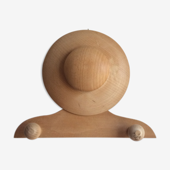 Patère natural solid wood
