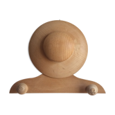 Patère natural solid wood