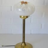 Mazzega Lampe de bureau vintage en verre de Murano, forme champignon, Italie, années 1970