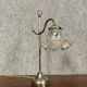 1900s desk lamp in silver-plated bronze and metal