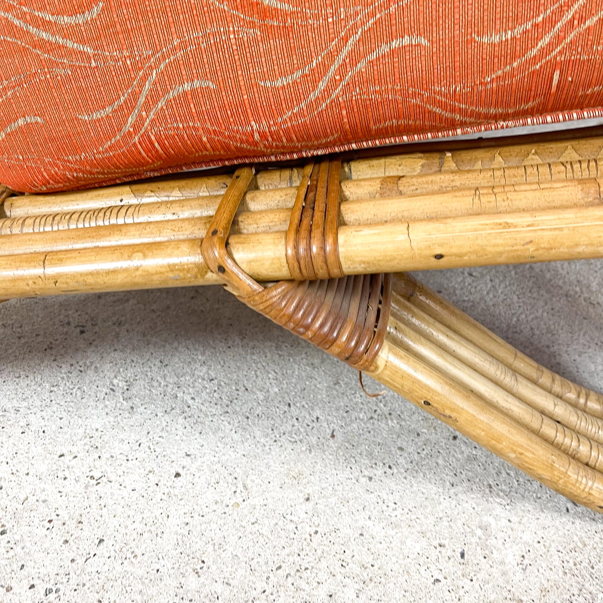 Vintage rattan lounge chair Rohe Noordwolde