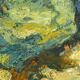 Original Mid Century Swedish Oil on Canva"Forest Brows" by Inga Öfjäll